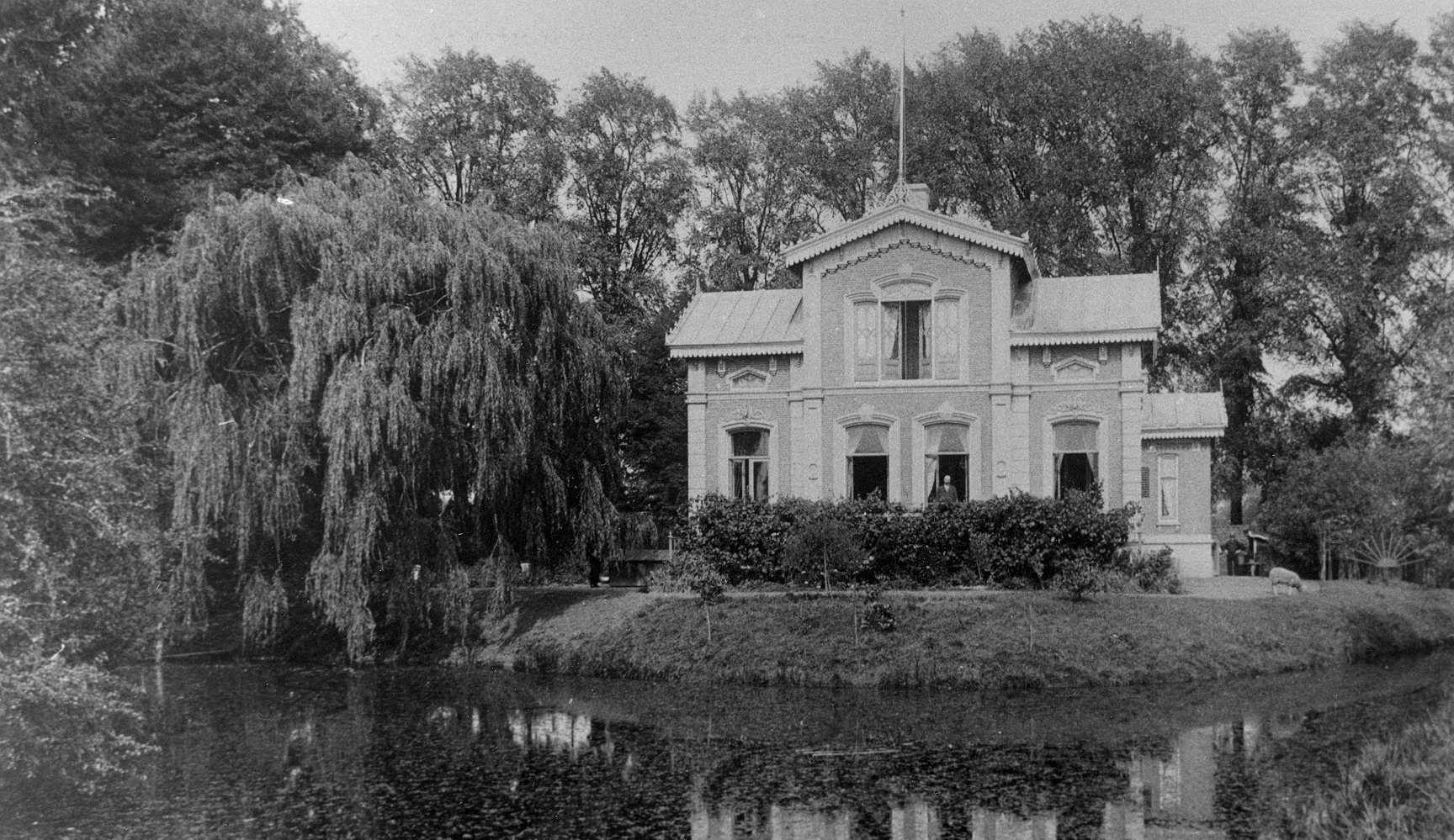 Foto van het Jachthuis in 1903.