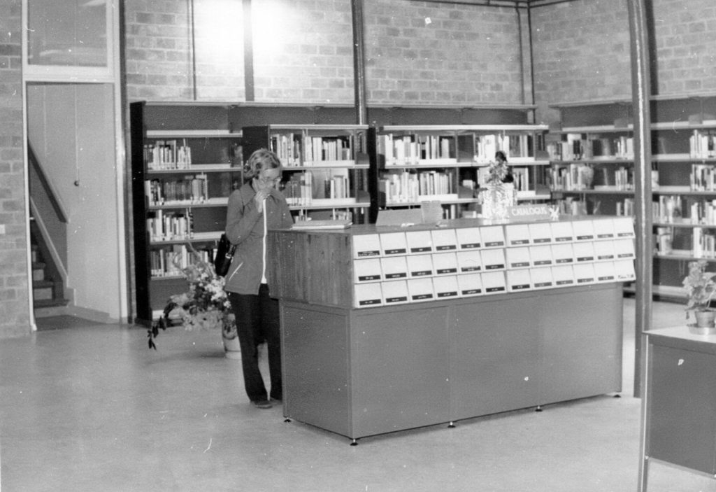 Interieur van de bibliotheek