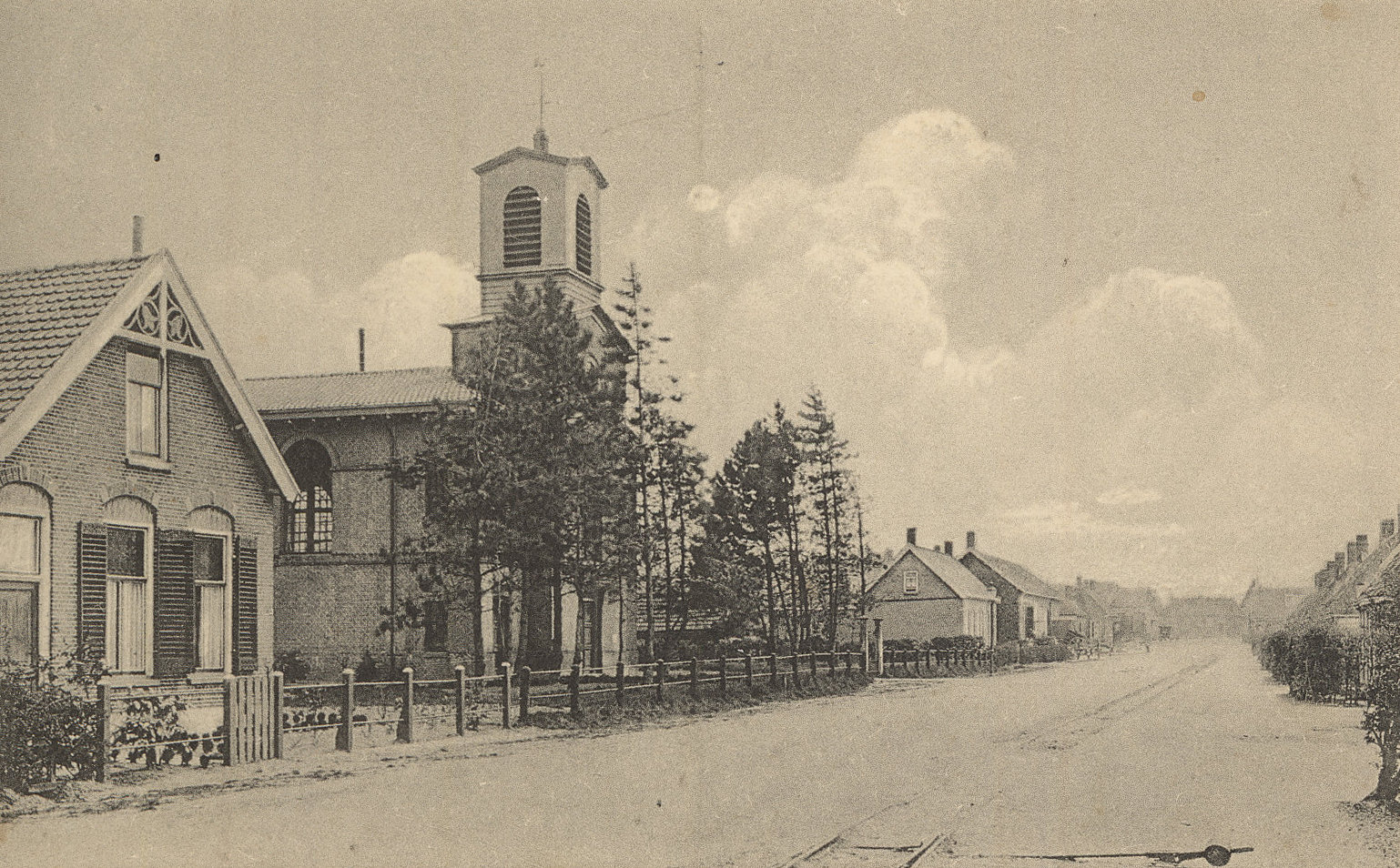 Hervormde kerk omstreeks 1928.