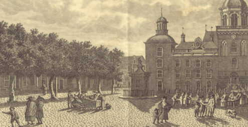 Tekening Stadhuis op de Grote Markt