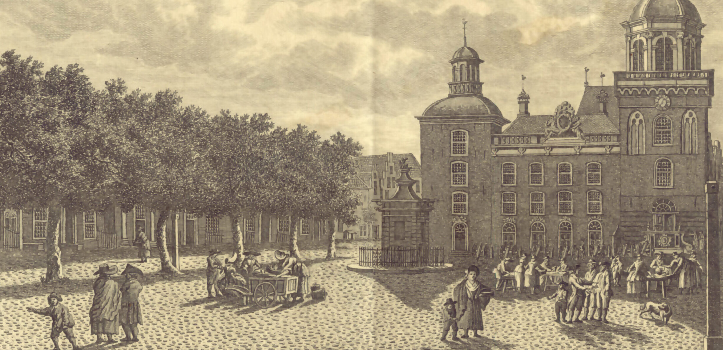 Tekening Stadhuis op de Grote Markt