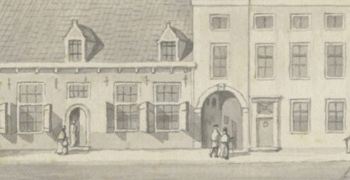 Pentekening Beestenmarkt 1840-1860