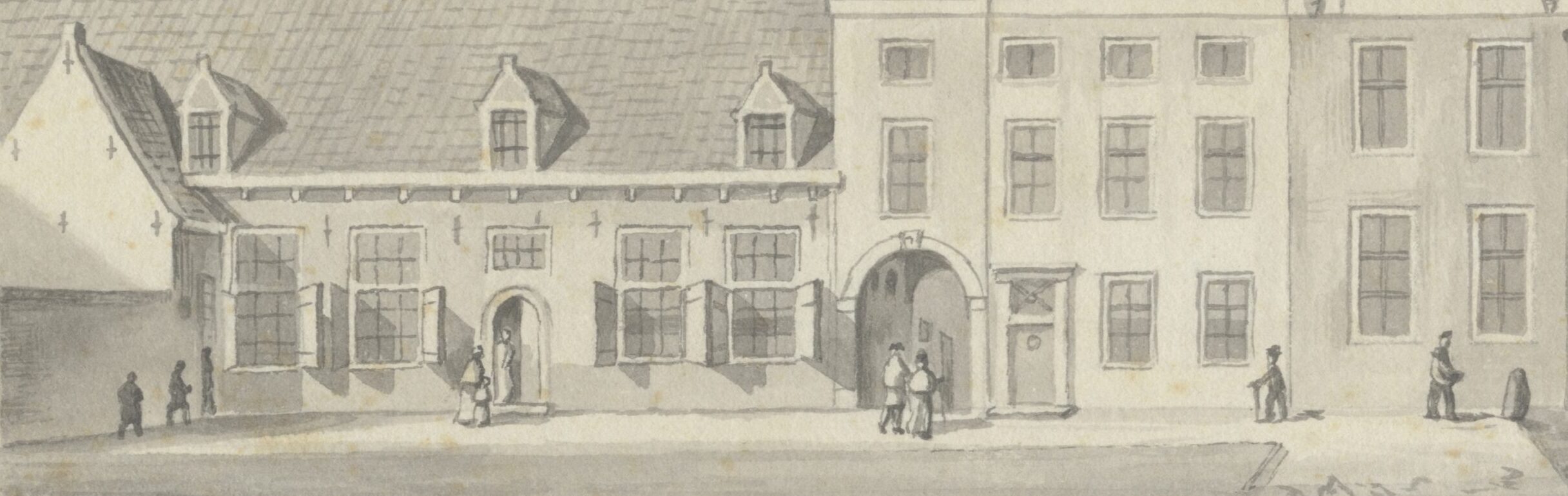 Pentekening Beestenmarkt 1840-1860
